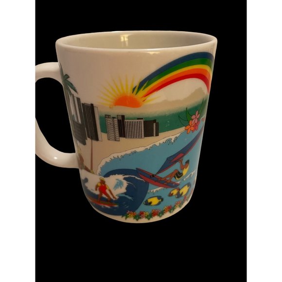 Hawaii Coffee Mug Cup LIKE RICK Aloha Hawaii Surfing Hula 10 OZ GAG GIFT - Picture 3 of 7